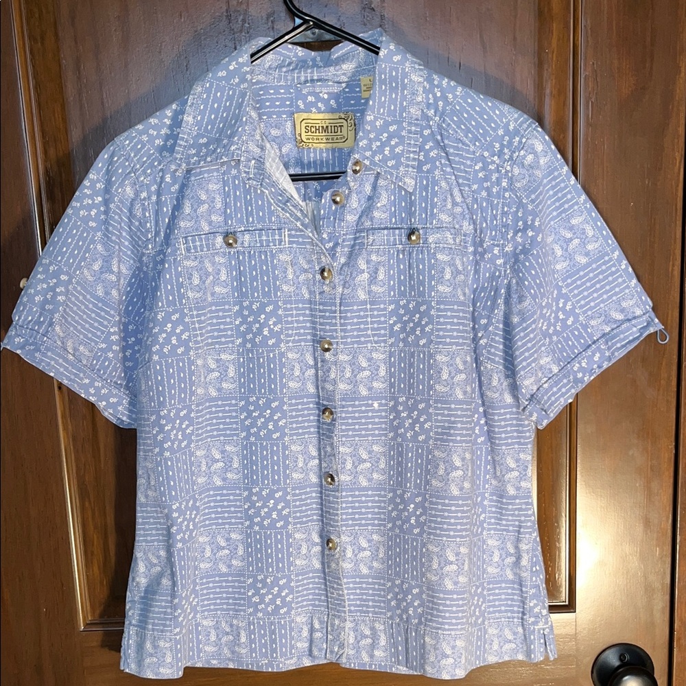 Schmitt Women's Blue Button Down Shirt